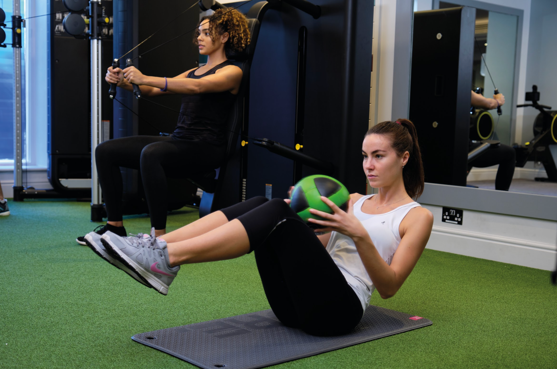 Women working out in the gym